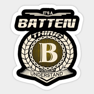 Batten Sticker